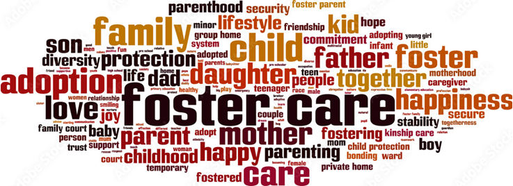 foster care word graphic